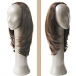 Super Premium High Quaity Medium Length Natural Looking Half Wig- Suitable for all hair length.